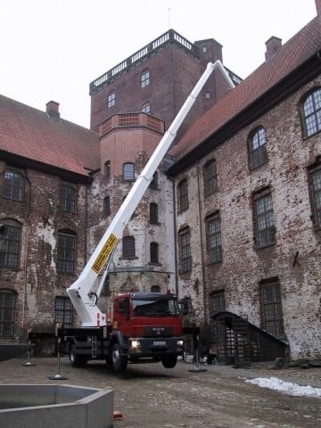 Lastbillifte p&aring; arbejde i Fredericia